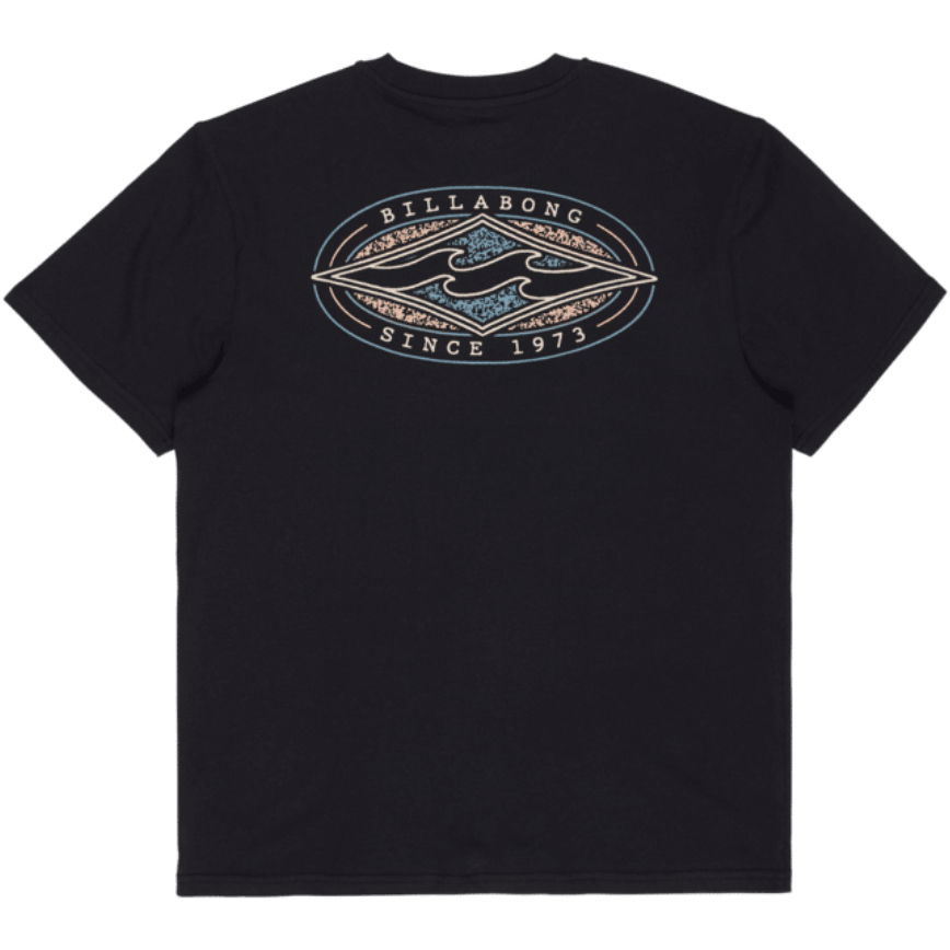 2026 Billabong Mens Diamond Vision T-Shirt EBYZT00619 - Black